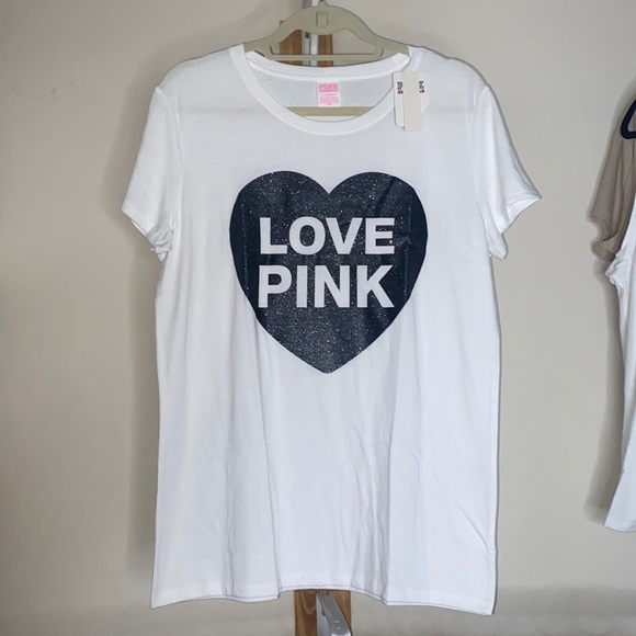 NEW Pink glitter top size large - Picture 1 of 4